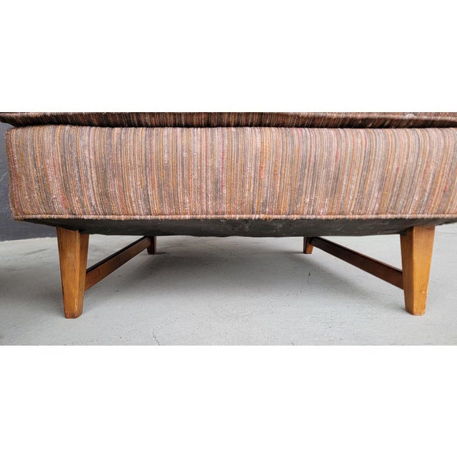 Pair High-Back Mid-Century Modern Lounge Chairs Manner of Edward Wormley For Sale - Image 13 of 17