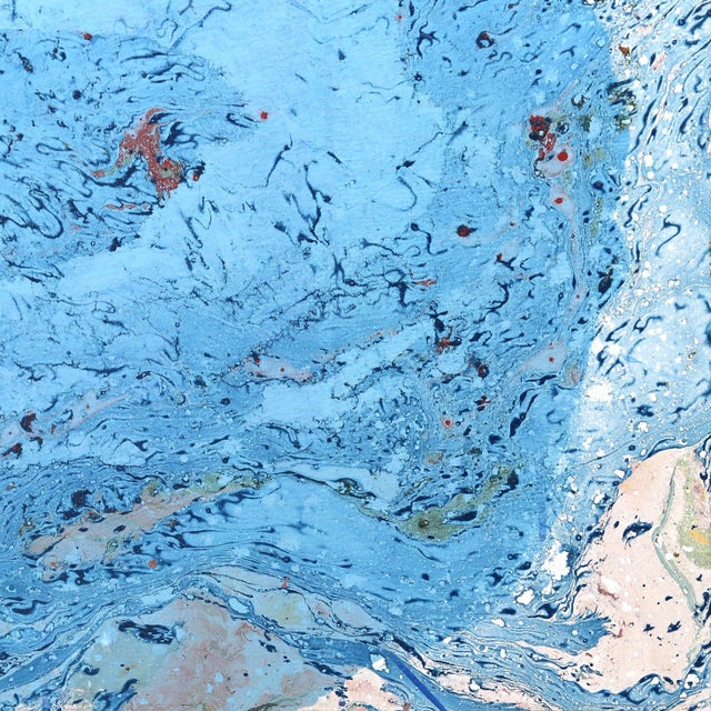 2020s A501a - Large Blue Green Abstract Expressionism Layered Original Artwork by Marco Schmidli For Sale - Image 5 of 9