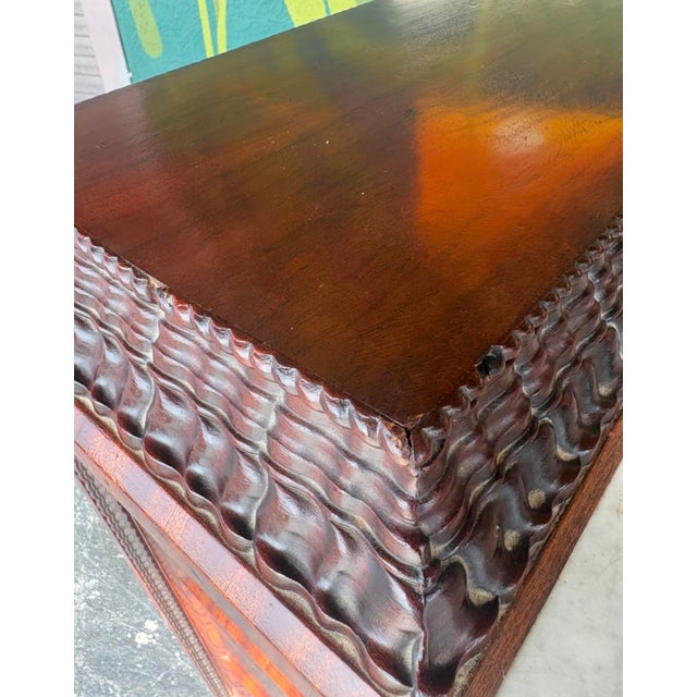 Antique 19th Century Flame Mahogany Marble-Topped Chest For Sale - Image 16 of 16