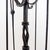 Large Hammered Wrought Iron Fireplace Set, Set of 5 For Sale - Image 6 of 14