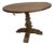 1980s Farmhouse Style Table Sculpted Pedestal Base Rustic Brown Pine Wood Finish For Sale