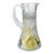Vintage Swirled Cut Crystal Beverage Pitcher For Sale