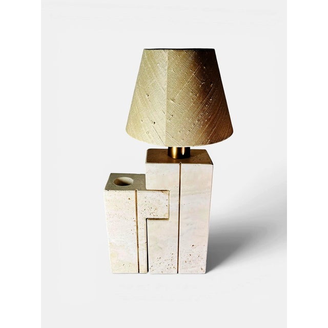 1960s Italian Travertine Lamp by Fratelli Mannelli, 1960s For Sale - Image 5 of 10