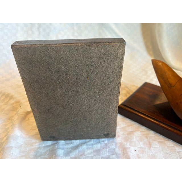 Brown 18th Wooden Shoe Mold Bookends- Set of 2 For Sale - Image 8 of 13