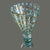 Vintage Mid-Century Modern Italian Art Glass Aqua Blue Pedestal Vase For Sale - Image 4 of 7
