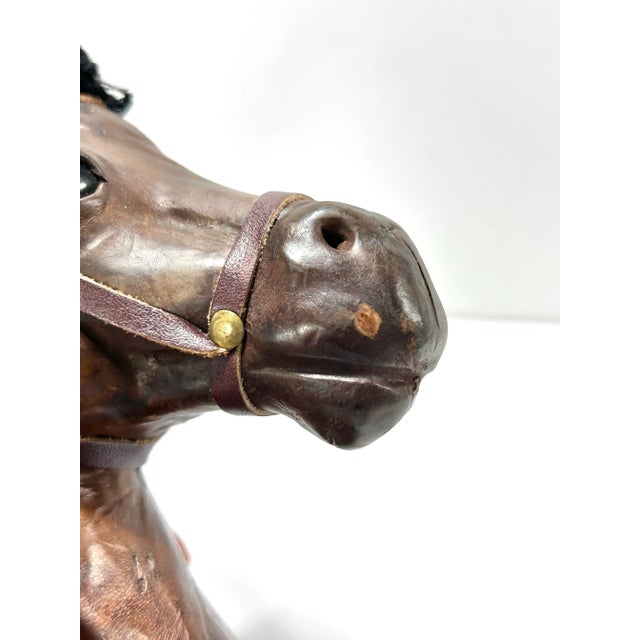Vintage Leather Horse Head Tassel Tieback – Equestrian Curtain Lamp Decor For Sale - Image 11 of 12
