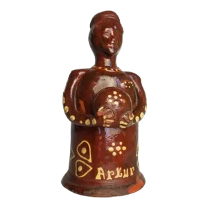 18th Century Slipware Figure Jug "Arthur"