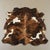 1990s Vintage Brindle Tricolor Cowhide Rug, 1990s For Sale - Image 5 of 5