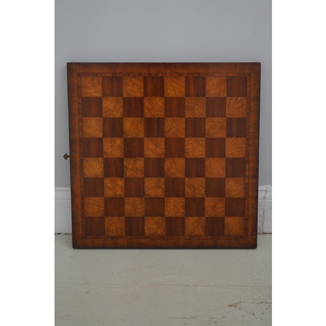 Maitland Smith Wall Hanging Chess Game Board Cabinet For Sale - Image 11 of 16