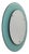 Mid-Century Rounded Mirror in Turquoise Glass attributed to Veca, Italy, 1970s For Sale
