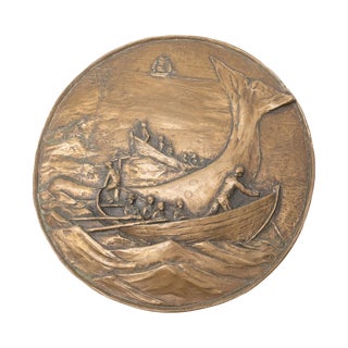 Copper Cast Wall Plaque For Sale