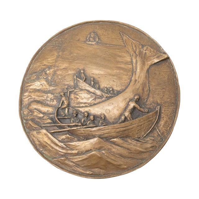 Copper Cast Wall Plaque For Sale