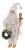 Santa Figurine with Wreath and Staff For Sale