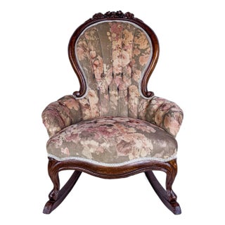 Early 20th Century Vintage Parlor Rocking Chair For Sale