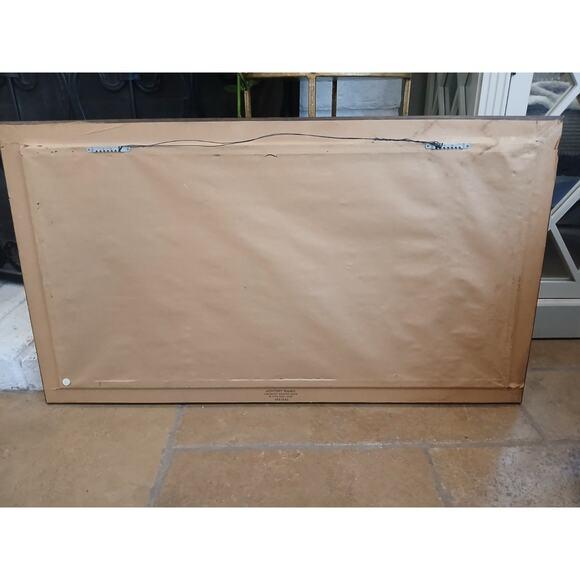 1940s Mountain Meadow Landscape Painting Original by Mitton Large Nature For Sale - Image 16 of 16