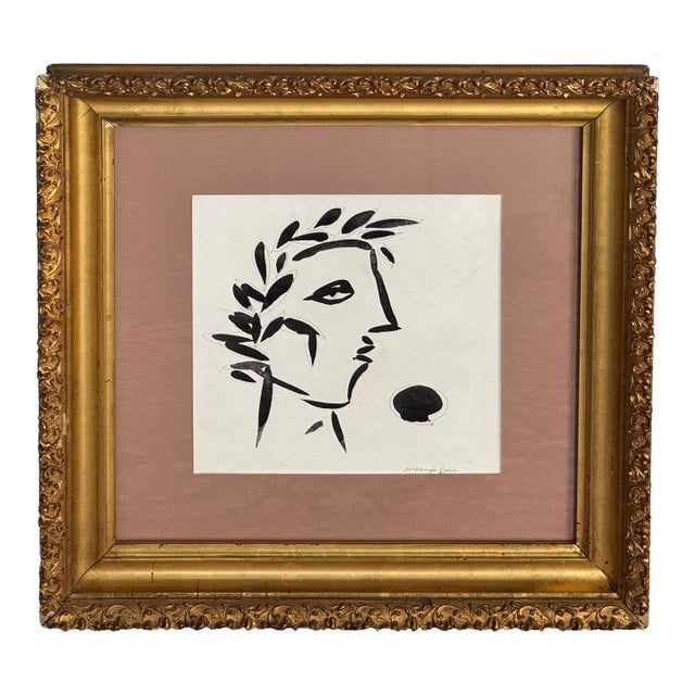 Contemporary McKenzie Dove Original Drawing, Framed For Sale