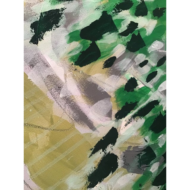 2020s Contemporary Artwork “Forest Glade” Original Abstract Painting, Oil and Acrylic on Canvas by CL Auker For Sale - Image 5 of 5