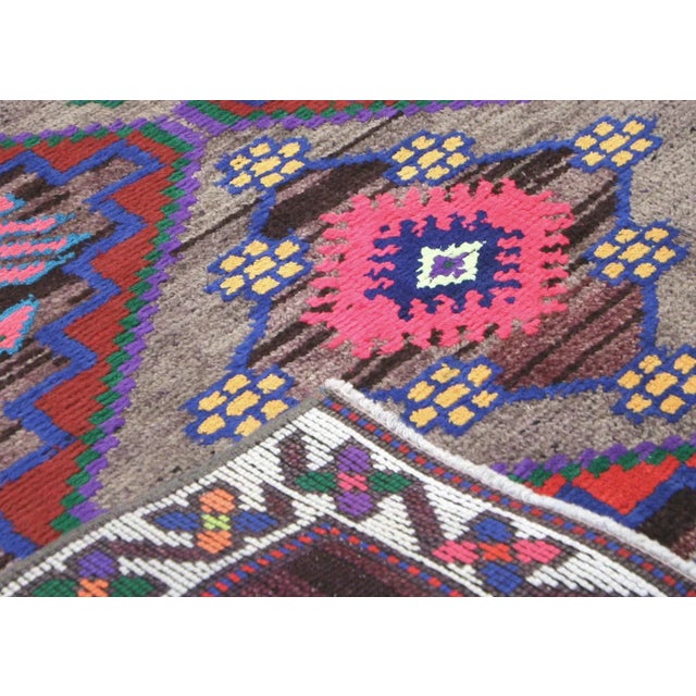 1960s Turkish Oushak Runner For Sale - Image 4 of 7