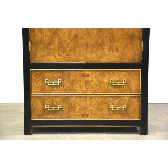 Vintage Burlwood Gentleman's Chest Armoire by Raymond Sobota For Sale - Image 10 of 10