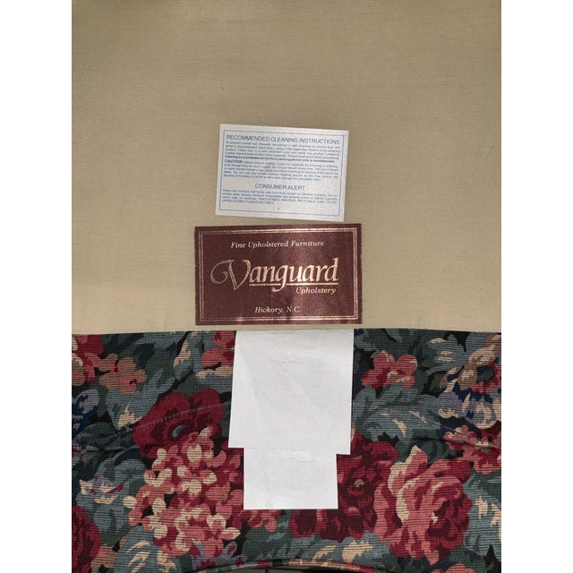 Forest Green 1990s Vintage Vanguard Furniture Serpentine Wingback Chair For Sale - Image 8 of 8