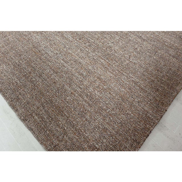 Textile Modern Flat-Weave High-Low Runner in Nettle Mix & Yak Wool by Doris Leslie Blau For Sale - Image 7 of 8