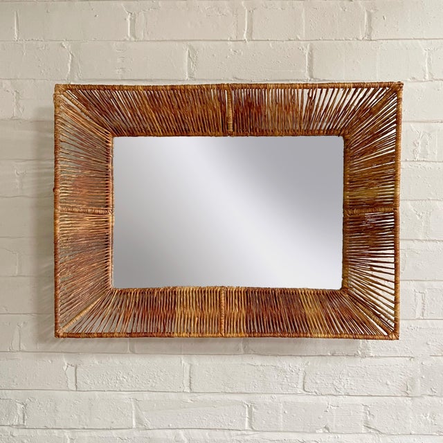 Metal Raymor Wall Mirror attributed to Arthur Umanoff For Sale - Image 7 of 9