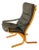 Mid 20th Century Norwegian Lounge Chair in Style of Ekornes– MCM Grey Leather & Bentwood Frame Armchair For Sale