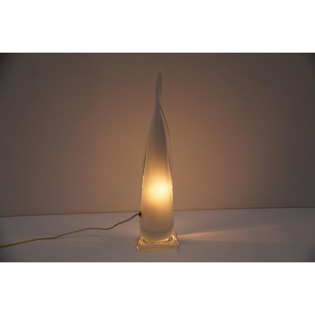 Large Murano Glass Flame Table Lamp, Italy, 1970s For Sale - Image 15 of 16