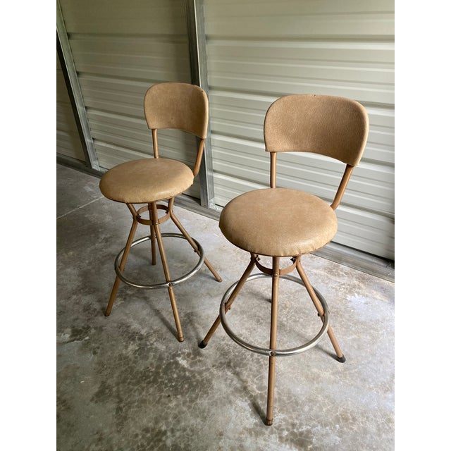 MidCentury Modern Cosco Swivel Bar Stools a Pair Chairish