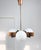 Vintage Italian Copper and Opaline Glass Chandelier For Sale - Image 6 of 18