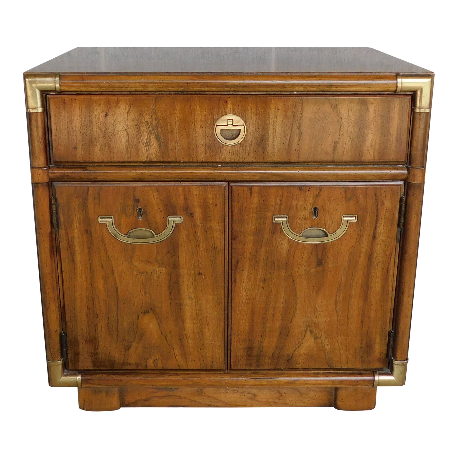 Drexel Accolade Campaign Style 1 Drawer Nightstand 905630 Chairish