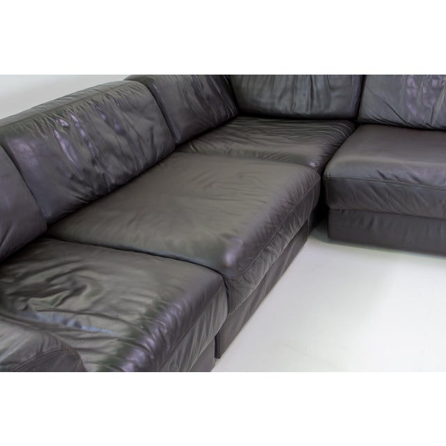 Black DS-76 Modular Leather Sofa from de Sede, 1990s, Set of 5 For Sale - Image 8 of 18