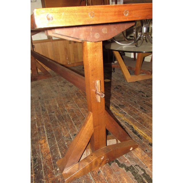 Mid-Century Modern Mid 20th Century Long Free Form Table For Sale - Image 3 of 6