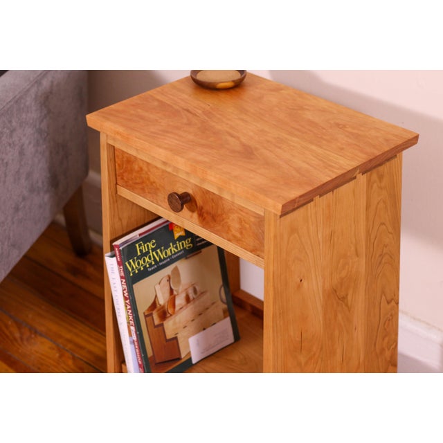 Not Yet Made - Made To Order Handmade Mid-Century Modern Cherry Nightstand/End Table For Sale - Image 5 of 9