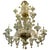 Green and Gold Murano Glass Chandelier, 1990s For Sale - Image 14 of 14