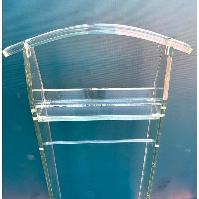 Vintage Modern Lucite Valet Stand For Sale - Image 10 of 12
