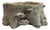 Small Faux Bois Cement Planter For Sale