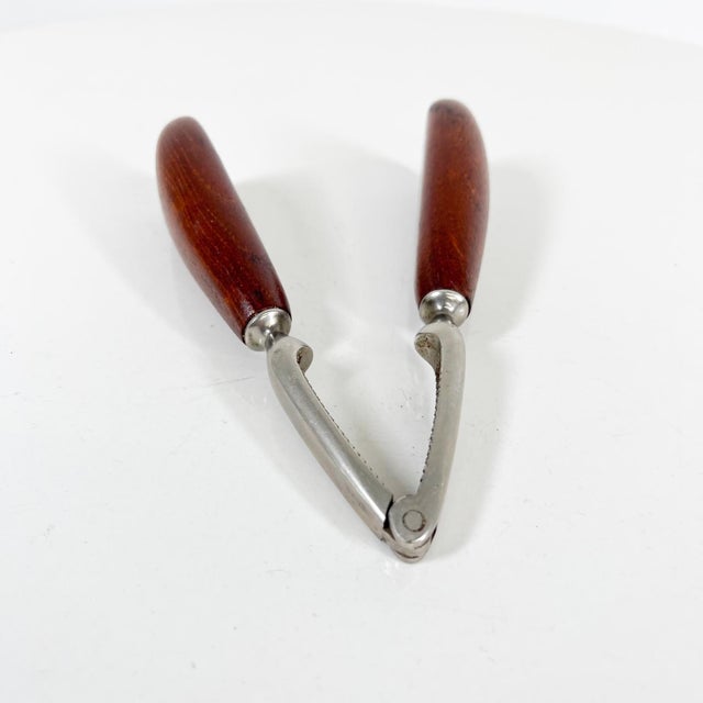 Mid-Century Modern 1960s Modern Bar Tool Nutcracker Fat Teak Wood Handle For Sale - Image 3 of 9