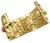 Contemporary 90s Karl Lagerfeld Gripoix Cuff Bangle Goossens Strass Gold Plated Wide France Opens For Sale - Image 3 of 12