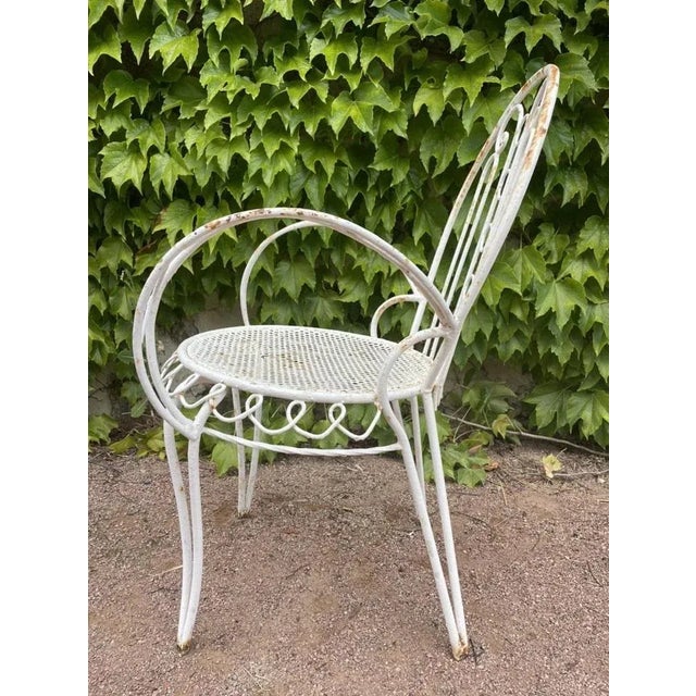 Set of Provencal Wrought Iron Armchairs, 1950s For Sale - Image 4 of 12