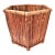 Large Vintage Bamboo Planter Cachepot - Coastal Boho Rattan Style Plant Holder For Sale