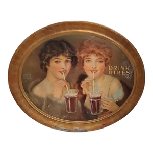 1915 Hires Root Beer Metal Sign by Harry Morse Meyers