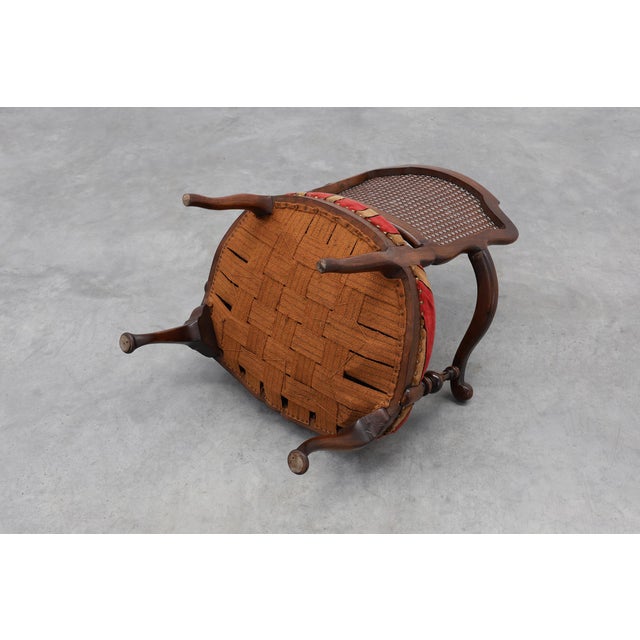 Louis XV Style Oak and Cane Armchair, France, 1890 For Sale - Image 10 of 15