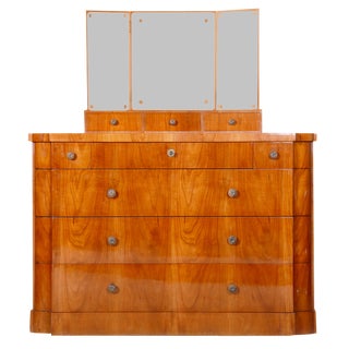 Art Deco Dressing Table with Mirror, 1920s For Sale