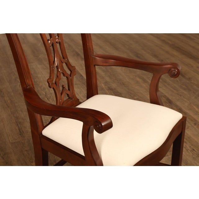 Scarborough House Chippendale Style Pair Of Mahogany Armchairs For Sale In Philadelphia - Image 6 of 18