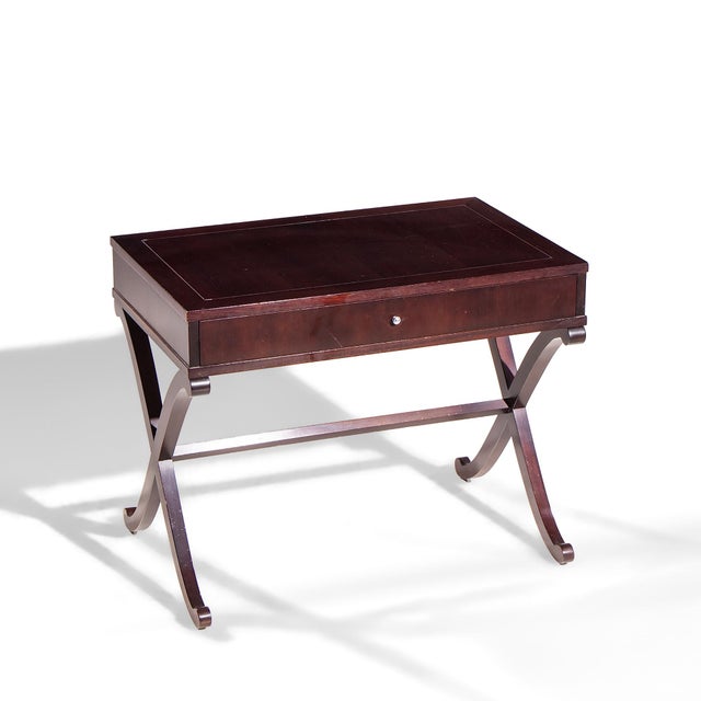 Brown Barbara Barry for Baker Mahogany Side Table For Sale - Image 8 of 9