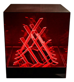 Space Age Red Kinetic Lamp by James Riviere