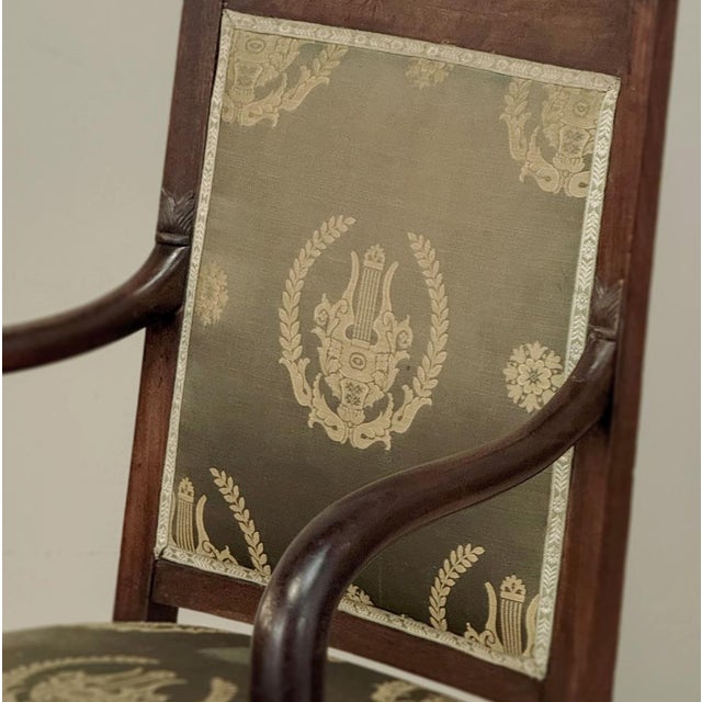 19th Century French Empire Period Mahogany Armchair For Sale - Image 14 of 18