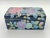 1980s Chinoiserie Lidded Box in Navy, Pink & Lavender For Sale - Image 4 of 10