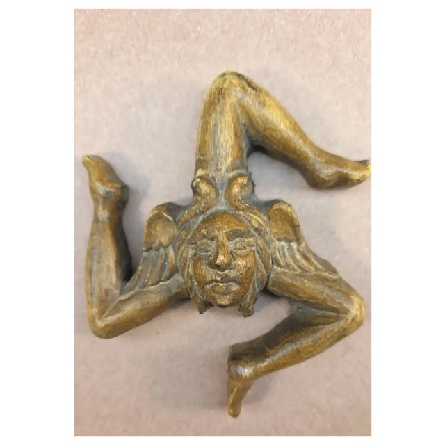 Ooak Vintage Wood Medusa Trinacria Box For Sale - Image 10 of 12